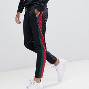 gucci stripe joggers